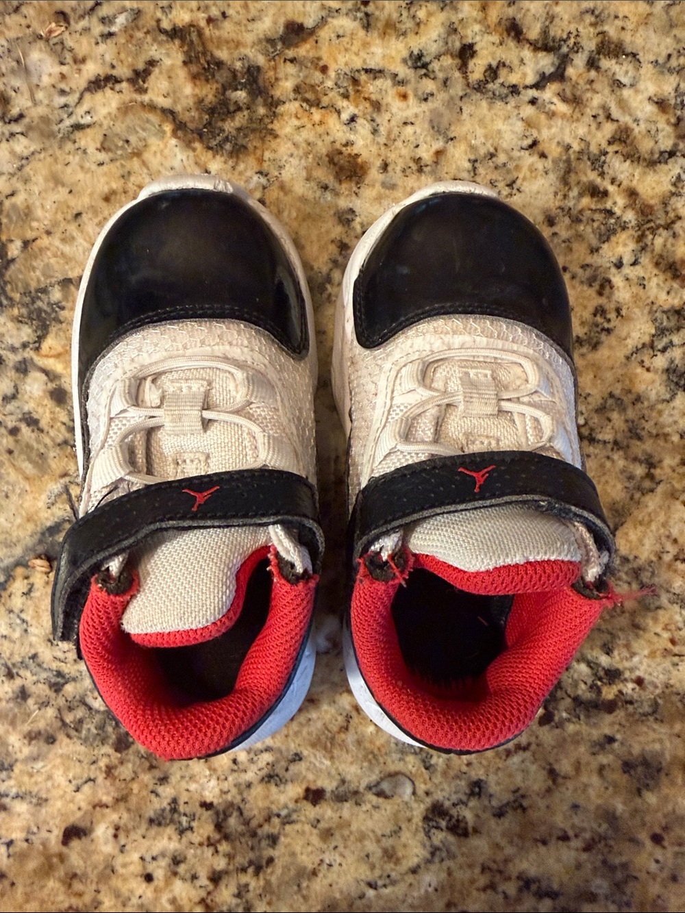 Jordan Toddler Sneakers in White, Black and Red